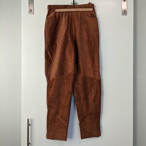 Brown suede pants